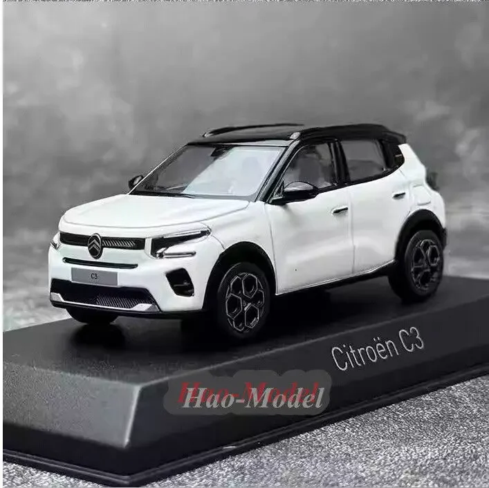 NOREV 1/43 For Citroen C3 Model Car Alloy Diecast Metal Simulation Toys Boys Birthday Gifts Hobby Display Ornaments White