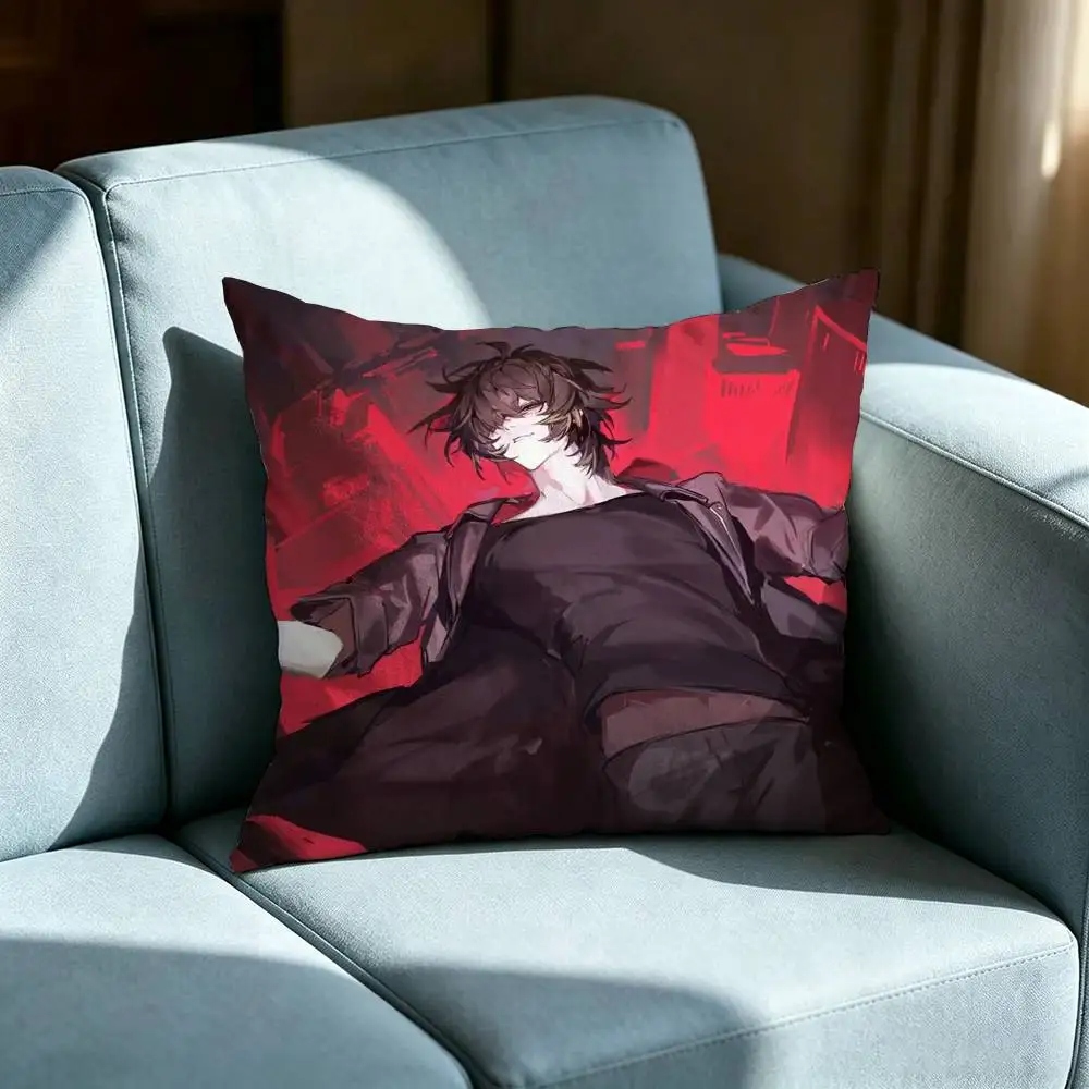 Slow Damage Insane anime Pillow cover Soft Microfiber Pillowcase Home Sofa Decor Surprise Decorative printed.