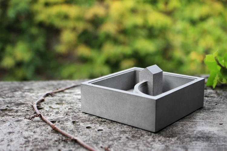 

Microlandschaft vase silicone mold concrete mini small house planter mould desktop Decoration cement muti-meat flower vase mold