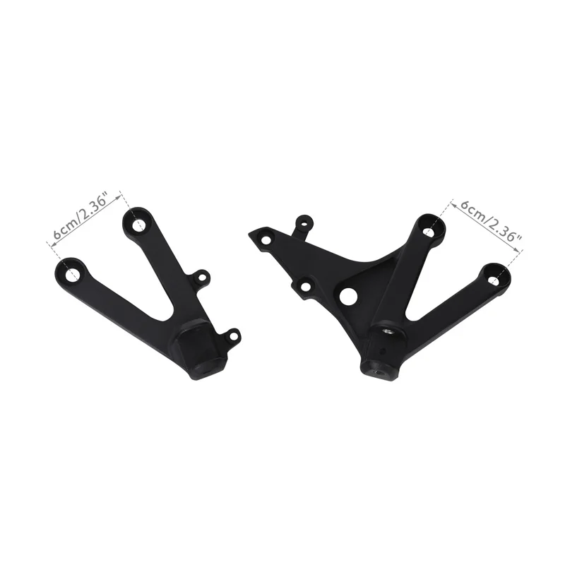 Motorcycle Front Driver Foot Pegs Bracket Set For Honda CBR600RR 2007-2023 2022 2021 2020 2019 2018