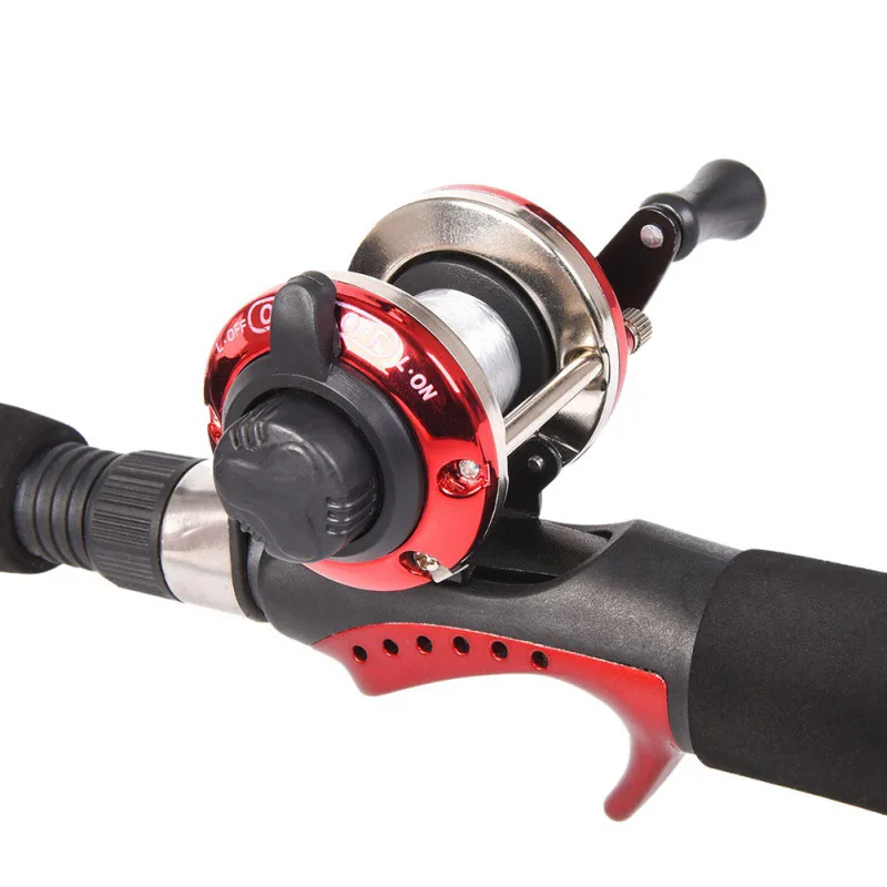 Mini carrete de baitcasting Metal 3:1 – Pesca en hielo y mar - imagen 5