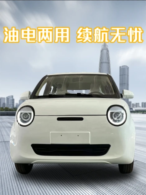 New corn electric four-wheel vehicle, oil and electric dual-purpose enclosed women\'s small new energy sedan, adult commuting