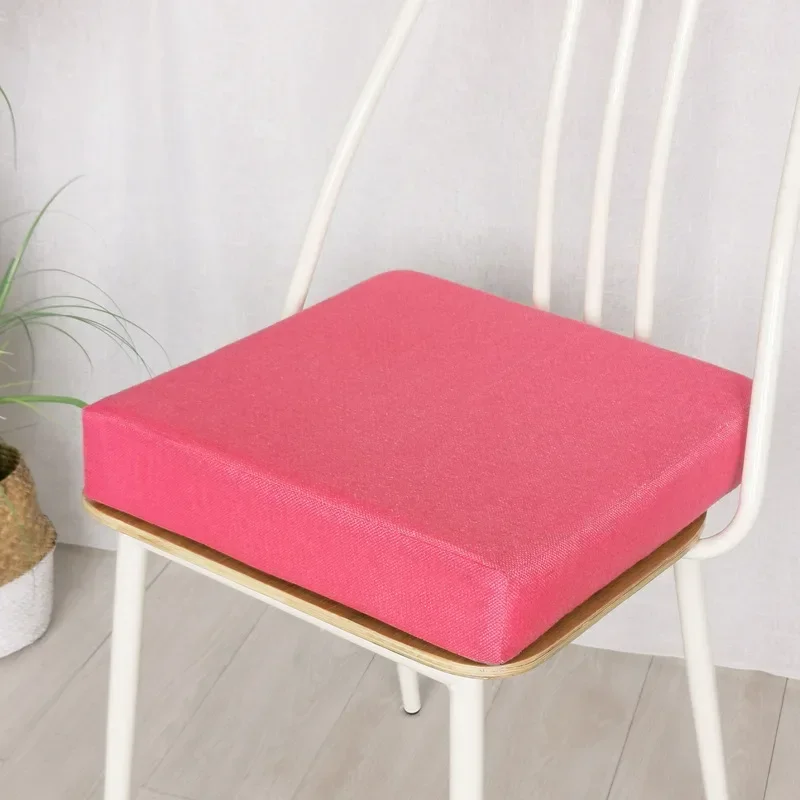 Solid Color High Density Sponge Pad Thick Seat Cushion For Stool Bench Bay Window Sofa Dining Chair Indoor Sitting Decoration