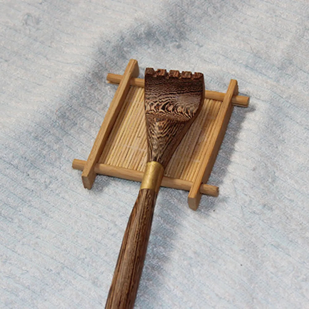 Premium Wenge Wood Back Scratcher Ergonomic Curved Handle for Extended Reach Scratch Anywhere Back Massager Tool