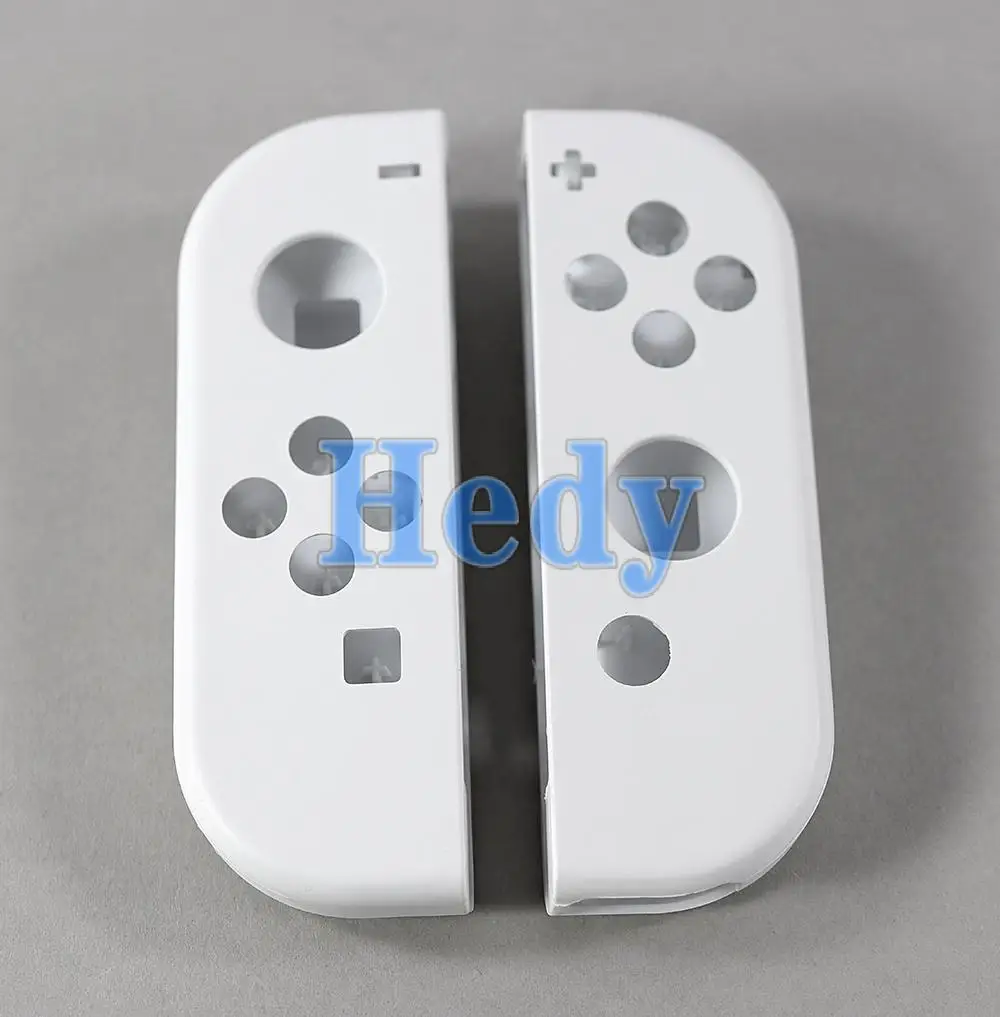 10 комплектов для Nintendo Switch/OLED JoyCon Joy Con, оригинальный белый сменный корпус с ремешком на руку, черный
