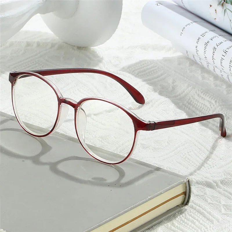 Gafas de lectura antiluz azul para personas de mediana edad y mayores, 4 Uds., 0 a + 4,0, estilo combinado, se pueden usar, gafas lisas intercambiables