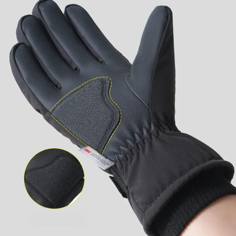 冬スキーグローブ男性女性サイクリングノンスリップタッチスクリーン防水スノーボードアクセサリー肥厚手首延長グローブ