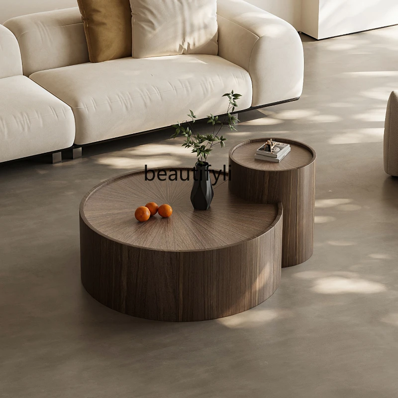 

Italian Style Living Room Home Veneer of Juglans Regia Creative Chinese Style Combination