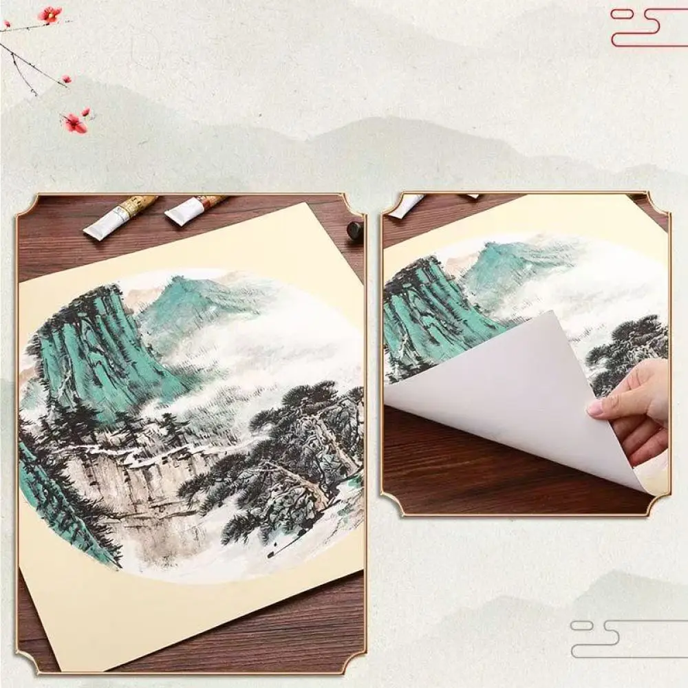 Artistic Xuan Paper Board For Chinese Calligraphy Painting Supplies Blank Thick Cardboard Crafting Material For Fan