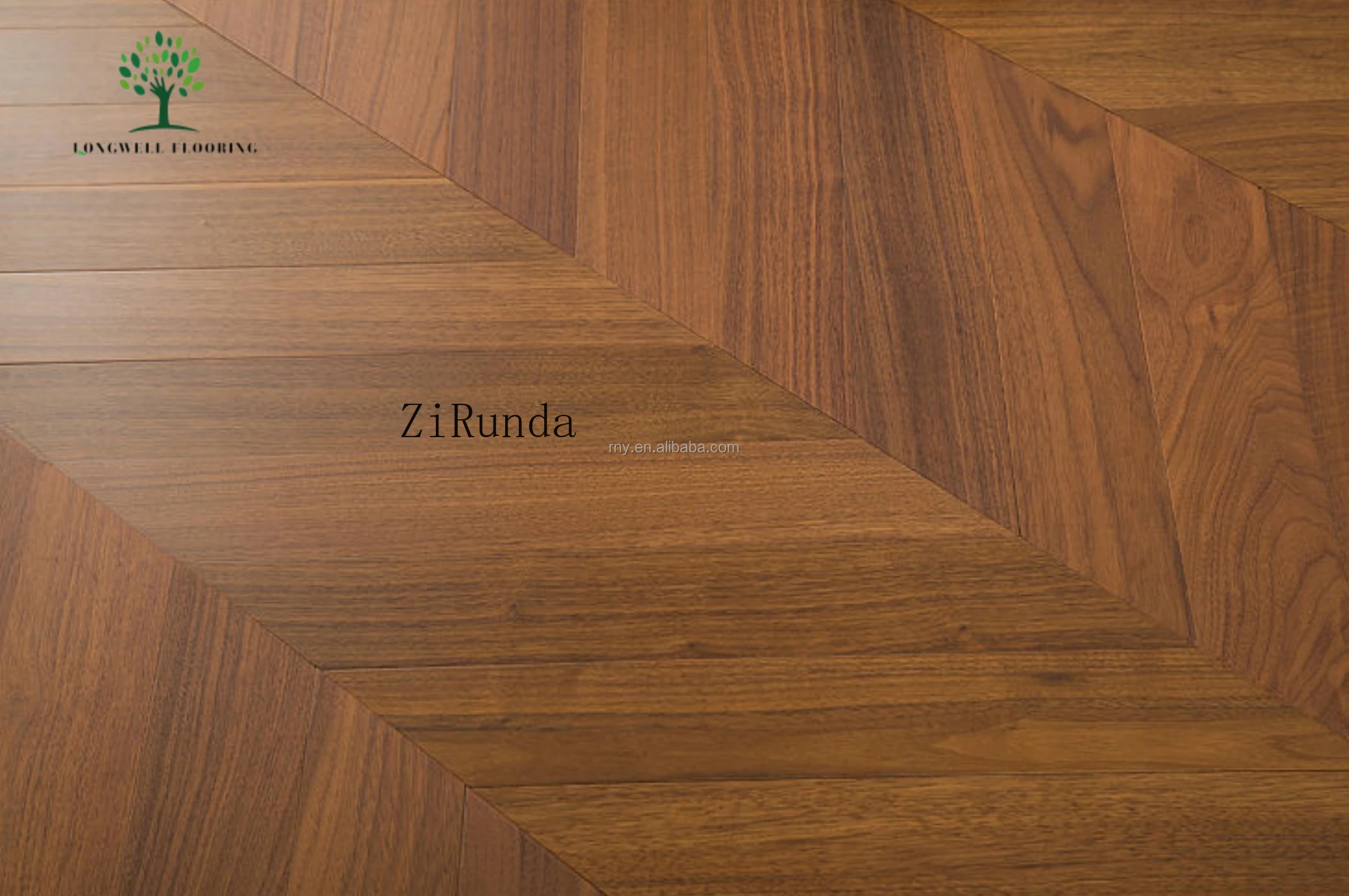 نسخة مخصصة نمط كلاسيكي حديث أرضية رقص الزفاف قذيفة متينة الباركيه خشب الماهوجني أرضية متعرجة