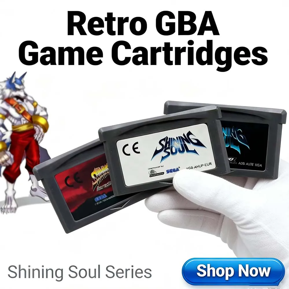 

Игровая консольная карта GBA Game Series, 32-битный игровой картридж, Shining Soul, Shining Force, Resurrection of the Dark Dragon