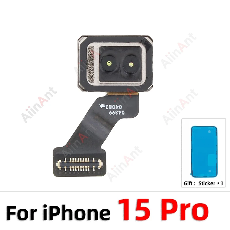 100% OEM Proximity Ambient Light Lidar Sensor Flex Cable For iPhone 12 13 14 15 Pro Max Plus mini with Sticker
