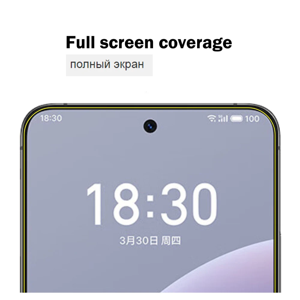 Für Meizu 20 Pro Screen Protector Volle Bildschirm Abdeckung Hohe Qualität Für Meizu 20 Pro Transparent Gehärtetem Glas Film 2,5 D 9 H – Detail 3