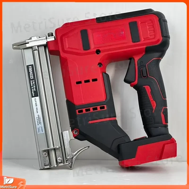 Nail Gun Continuous Shooting Stapler DIY Woodworking Power Tool for Construction Carpentry Fastening Heavy Duty