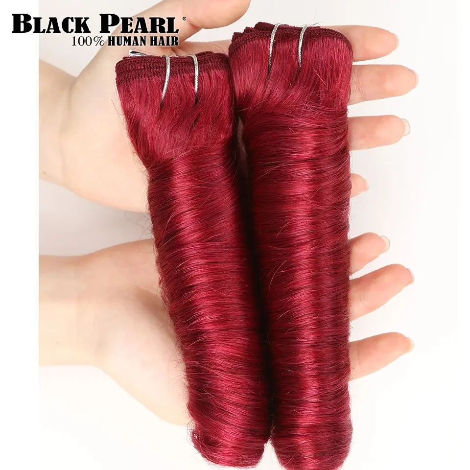 خصلات إطالة شعر بشري بورجي للنساء ، موجة فضفاضة ، نسيج برازيلي ، 10-18 إنش ، تخفيضات ، 2