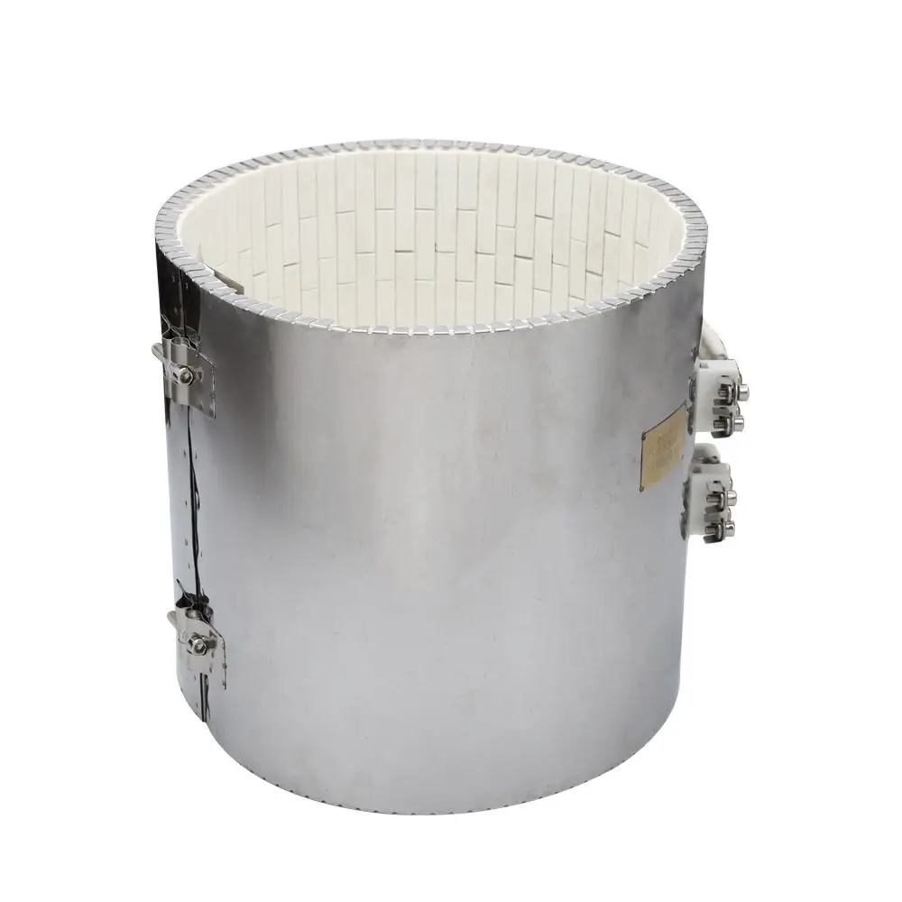 10KW 380V Band Heaters Ceramic Stainless Steel Heating Element 250x250mm Heating Enclosing for Batteries