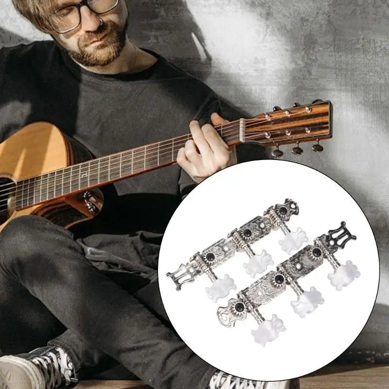 Vintage Classical Guitar Machine Head Tuners Left Right Hand Guitar Tunings Pegs Key for Acoustics Guitar Part view 4