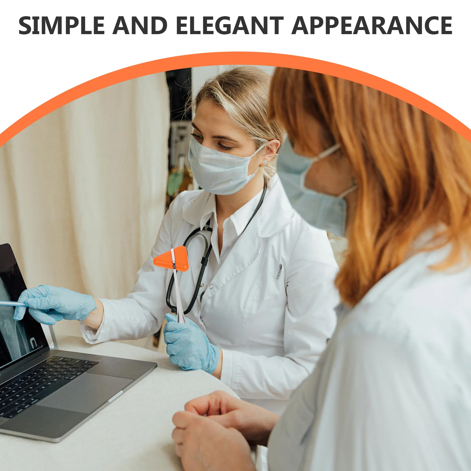 Palu Diagnostik Multifungsi Dua Kepala Ringan dengan Pegangan Ergonomis untuk Pemeriksaan Neurologi