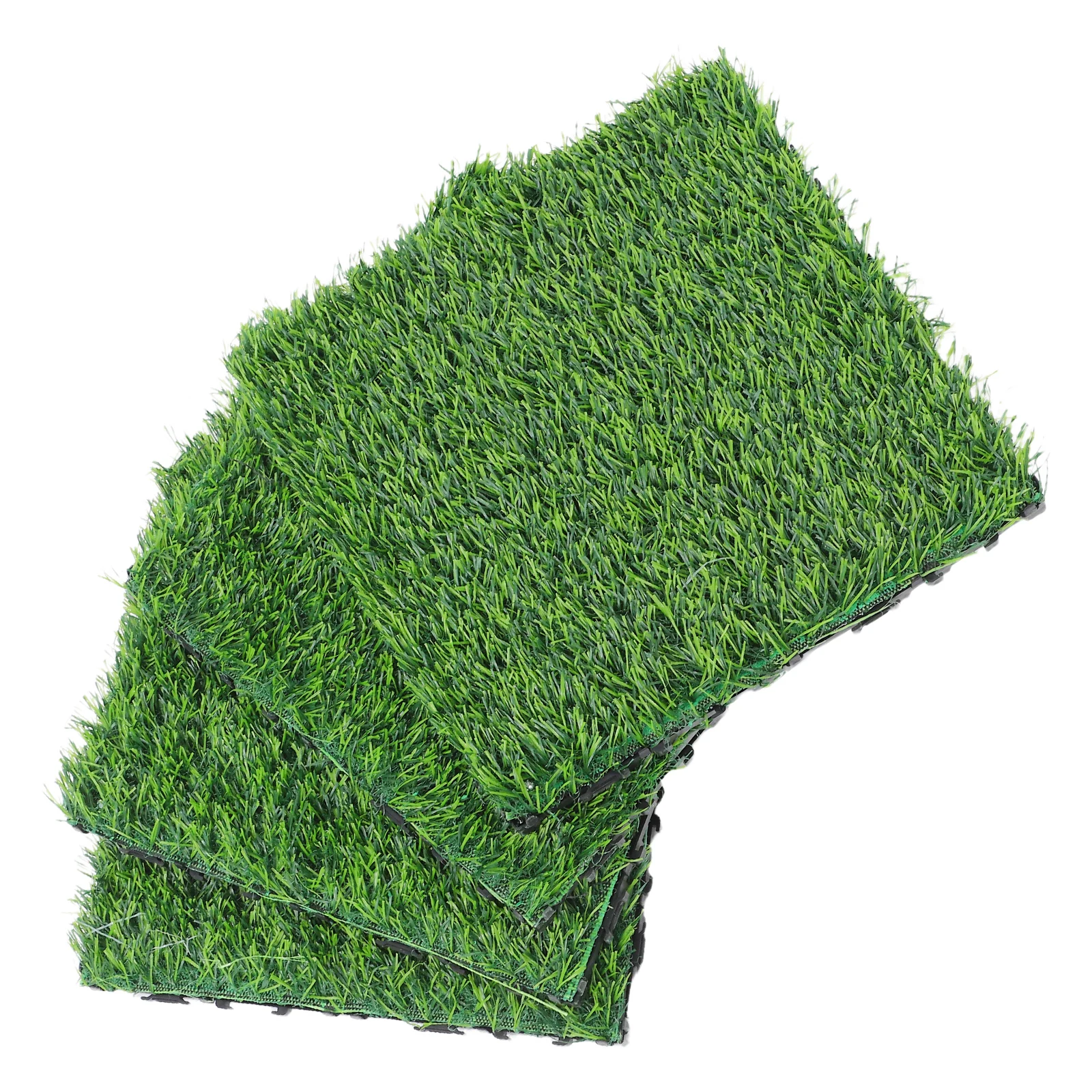 

4 Pcs Artificial Grass Floor Realistic Green Lawn Patch Backyard Balcony Indoor Outdoor Decor Low Maintenance Easy Clean