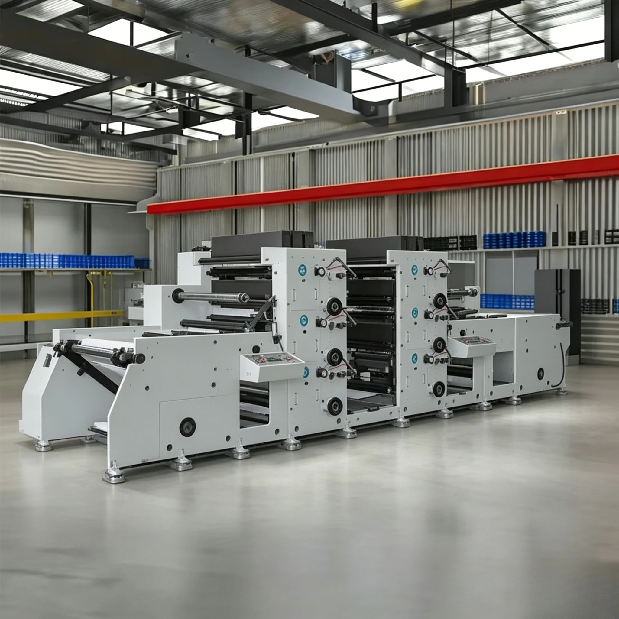 High Precision Flexographic Printing Machine for Thin Paper Plastic Film, Soft Press No Damage Roll to Roll Printer customized