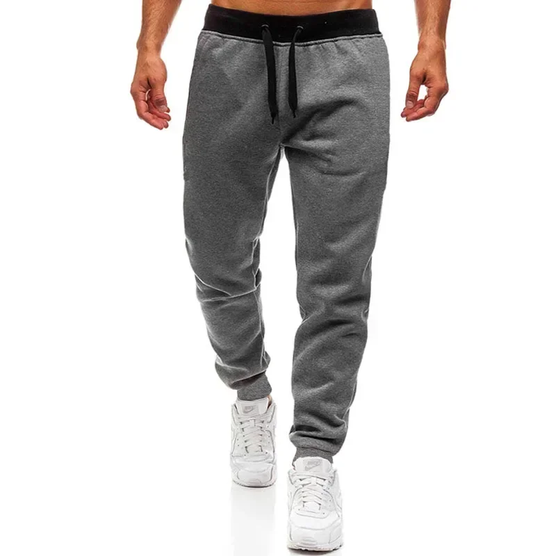2026 Spring and Summer New Men's Comfortable and Casual Solid Color Large Size Sports Pants Fitness Training Breathable Pants