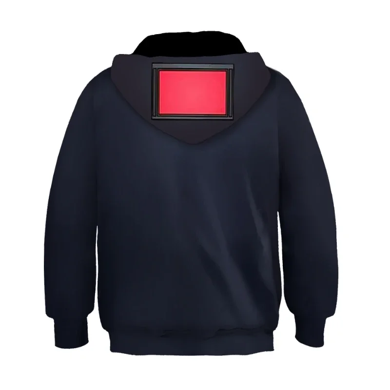 Sudadera con capucha de dibujos animados Skibidi para hombre, ropa de calle con cremallera para inodoro, Tops con altavoz Titan, abrigo elegante para niños