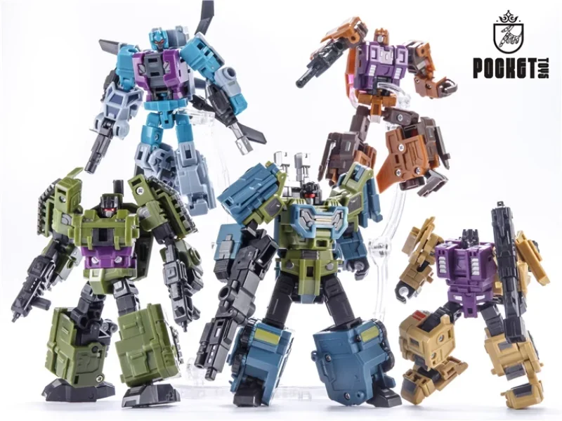 PocketToys Transformation G1 PT-05 PT05 Bruticus 5IN1 Action Figure Robot Toys