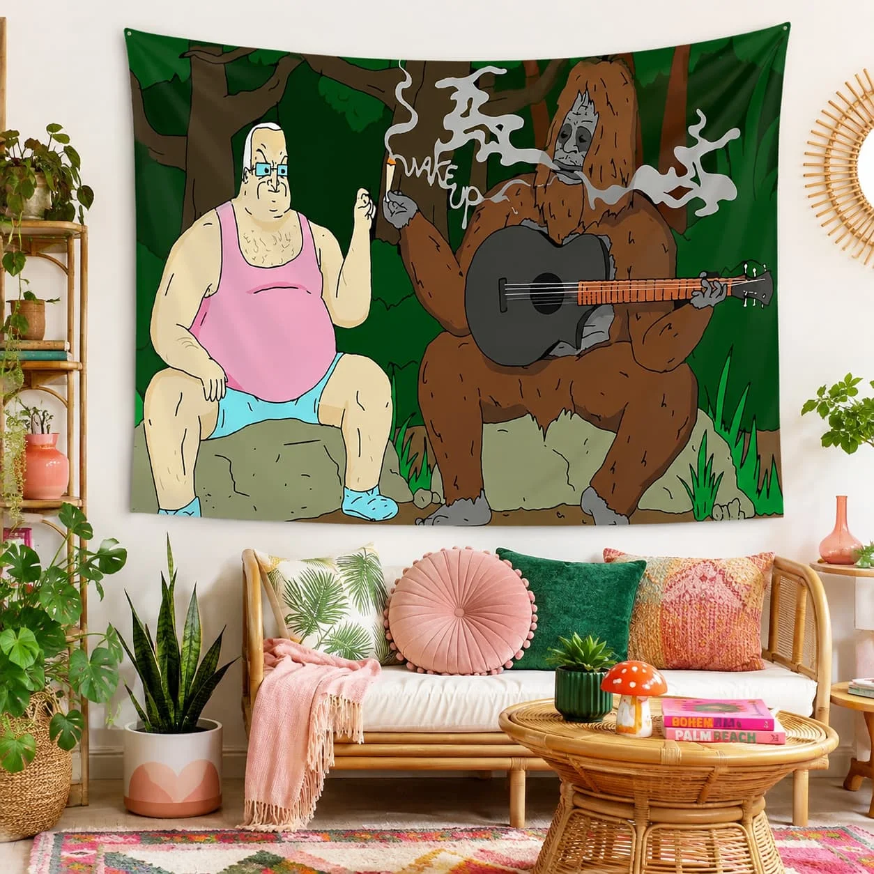 [Tripper Snipper Tapestry] 1pc The Big Lez Show, Sassy The Sasquatch, Tripper Snipper Tapestry And Wall Hanging for Home Bedroom Living Room College Dorm Decor