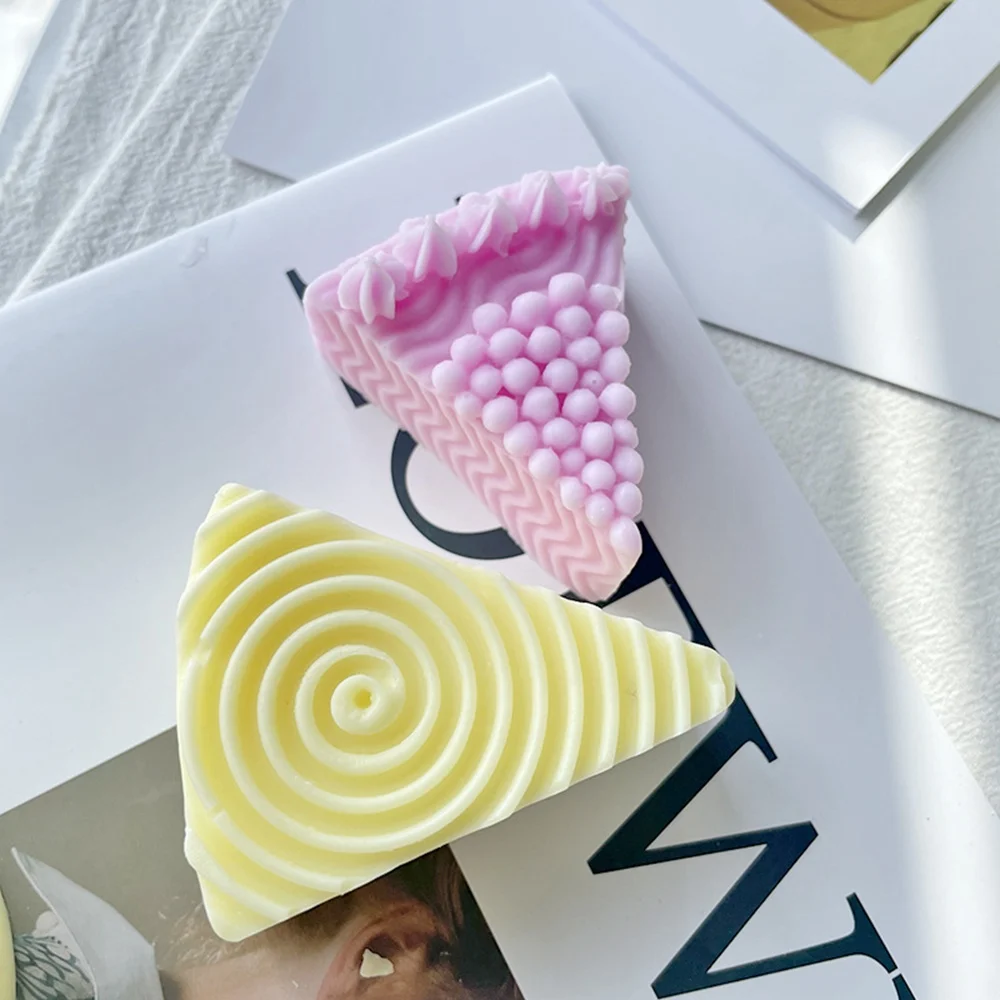 1DIY Cheese Cake Baking Silicone Mold Geometric Block Cheese Mousse Silicone Mold Scented Making Tools 3D DIY Handmade Fragrance
