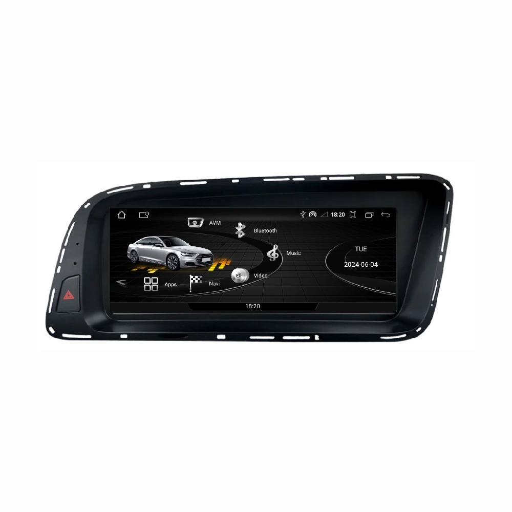 RHD Android 14 Wireless CarPlay/Android Auto Q5 A4 A5 Car Digital Dashboard Car Dvd Multimedia Radio Player GPS DSP