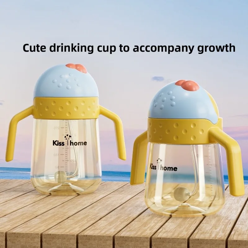 

Baby sippy cups: Toddler anti-fall PP straw cups—leak-proof, easy to grip, BPA-free, safe, perfect for babies learning to drink!