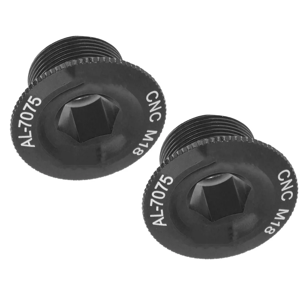 2Pcs Durable 18mm Bicycle Crank Arm Bolts High Strength Aluminum Alloy Crank Arm Fixing Bolt Crank Arm Screws Bike Maintenance