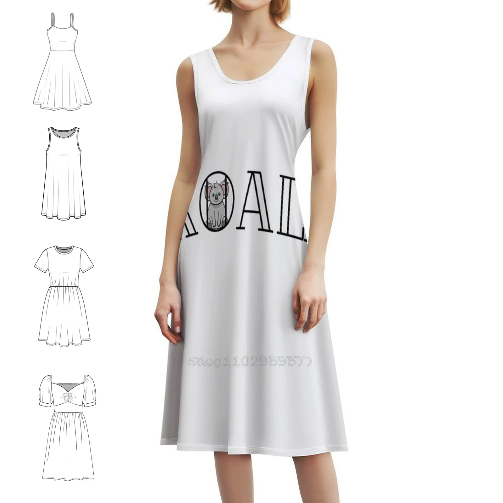 فستان كولا على الطراز الكوري للنساء فستان كاجوال أنيق للحفلات أو الارتداء اليومي إنكا كولا كولا الدب الحيوان بيرو أنثى #2