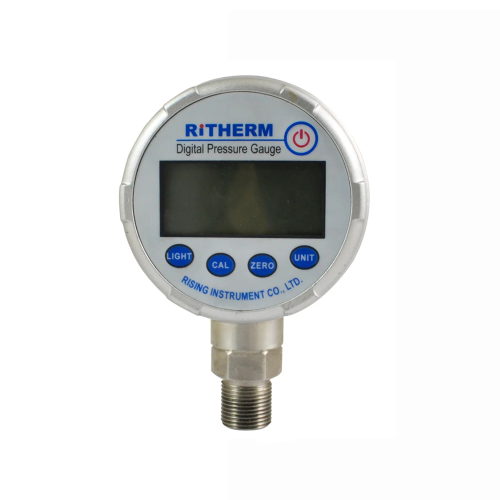 Precision Digital Pressure Gauge All Stainless Steel 100mm Lower Connection