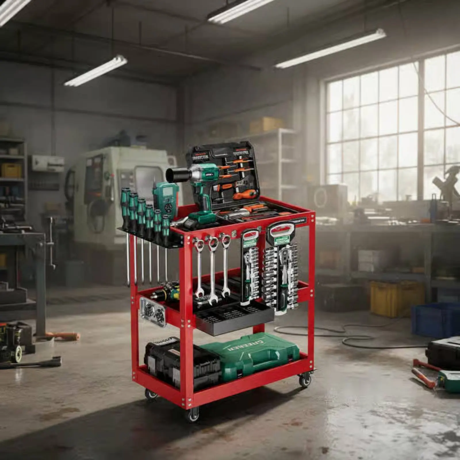 rolling-tool-cart-multi-functional-mobile-tool-organizer-sturdy-duty-shop-cart-wear-resistant-wheels-workshop-equipment