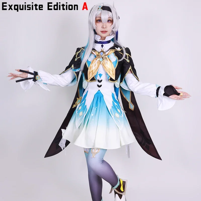 Firefly Cosplay Costume Honkai Star Rail Game Carnival Uniform Wig Shoes Halloween Costumes Dresses Outfits Fluorescence Mujer