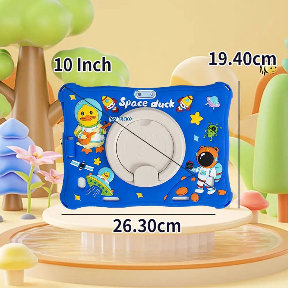 BDF Tablet anak-anak, Tablet Android 11 inci, Ram 4GB Rom 64GB, Slot kartu SIM 3G, perangkat lunak WiFi Bluetooth bawaan