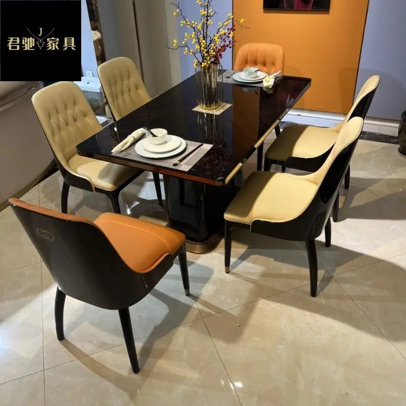 

Designer Decorations Dining Table Small Space Dinette Restaurant Dining Table Kitchen Luxury Mesa De Jantar Furniture For Home