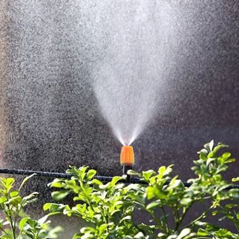 25 Adjustable Drip Emitters with For 360 Degree Misting Function for Soil Moisture Control in Pots Containers and Beds