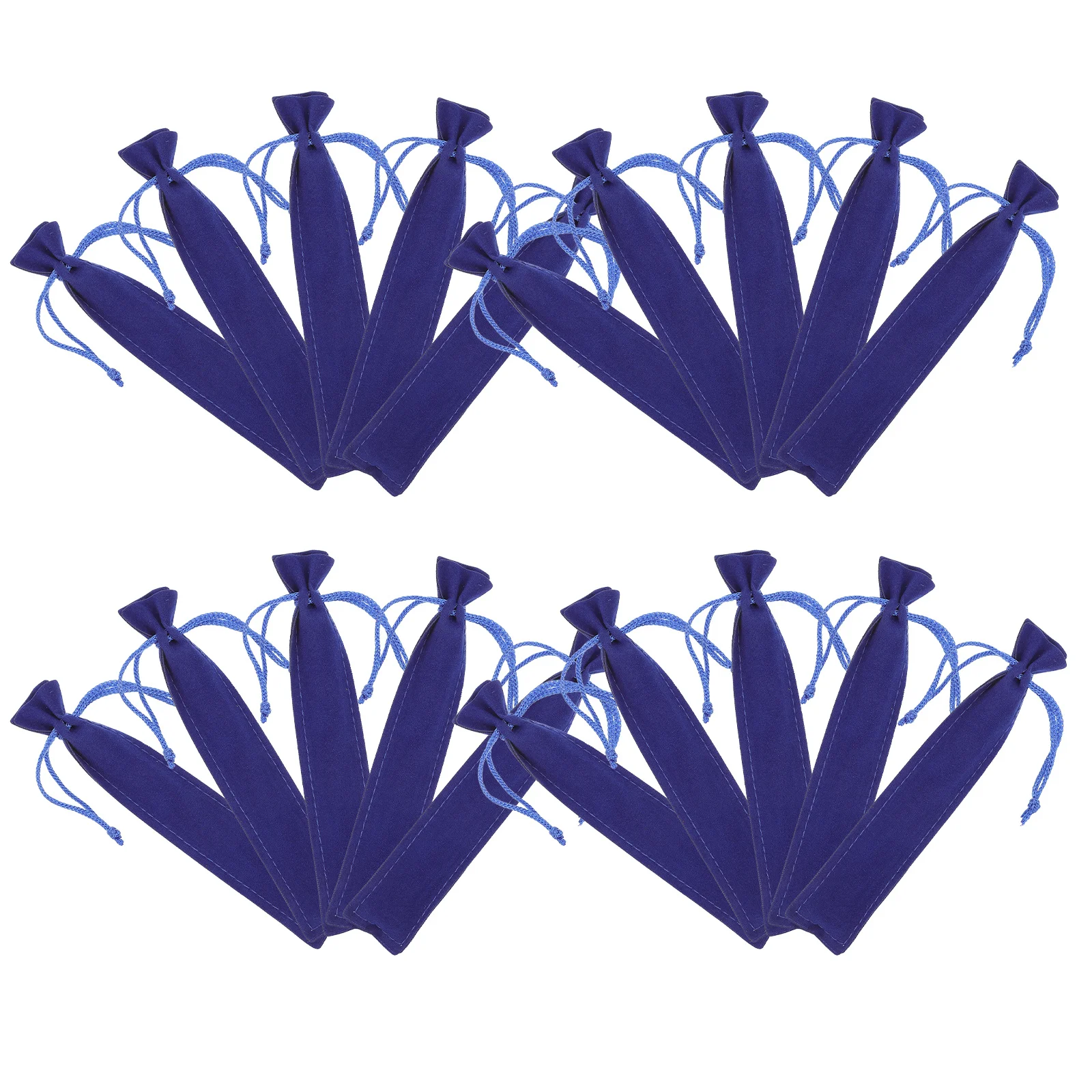 

25Pcs Pen Storage Bag Flannel Drawstring Pouch Case for Office Home School Stationery Organizer Portable Holder Ideal Student