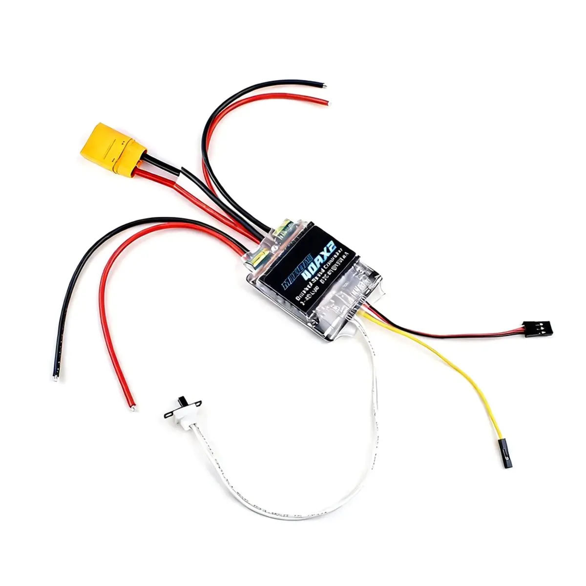 ~【On Sale】40AX2 Dual Way Bidirectional Brushed Electric Speed Controller Mixed Control ESC 7-25V for RC Tank/Speed Boat XT90