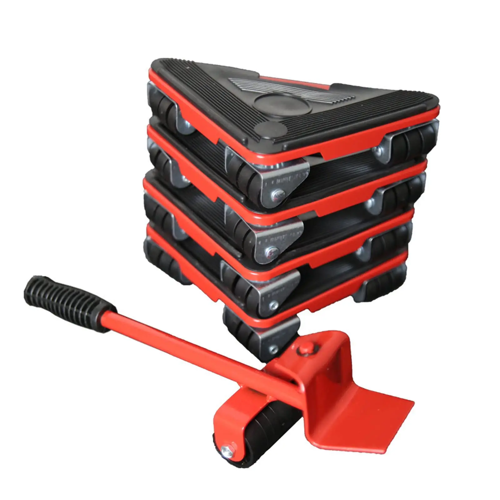

Heavy Duty Steel Tri-Dolly Set - 4 Pack, 360° Wheels | Max 450KG for Furniture Moving