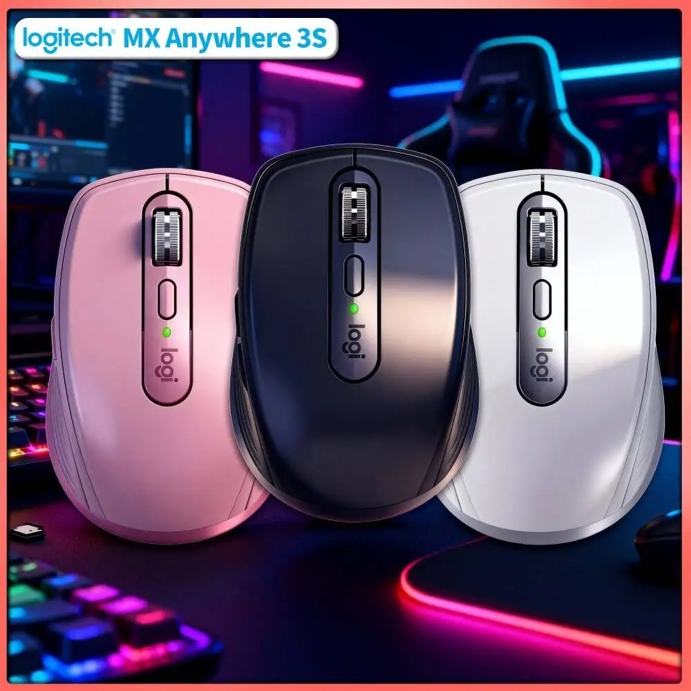 Wireless MX Anywhere 3S - Darkfield 8K DPI, 70-Day Battery, Hyper-Scroll, Great for Mobile Clothing Shop & Community Event