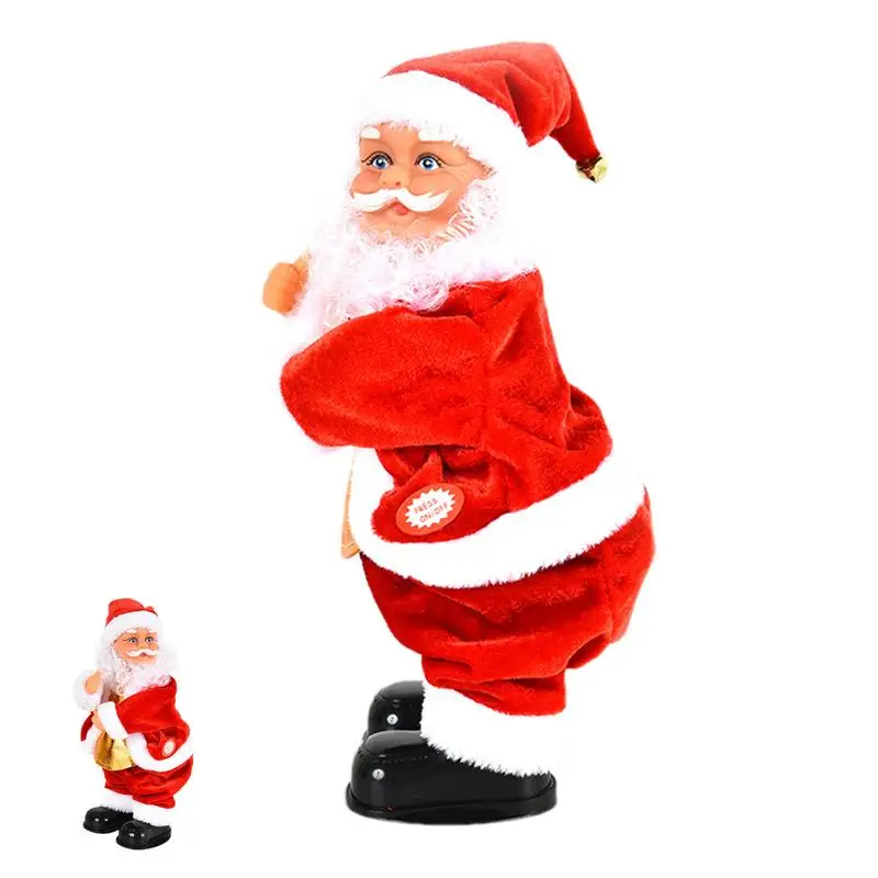 Twerking Santa Claus Plush Santa Claus Twerking Toy Animated Dolls Dancing Santa Claus Interactive Kids Santa Toys For Christmas