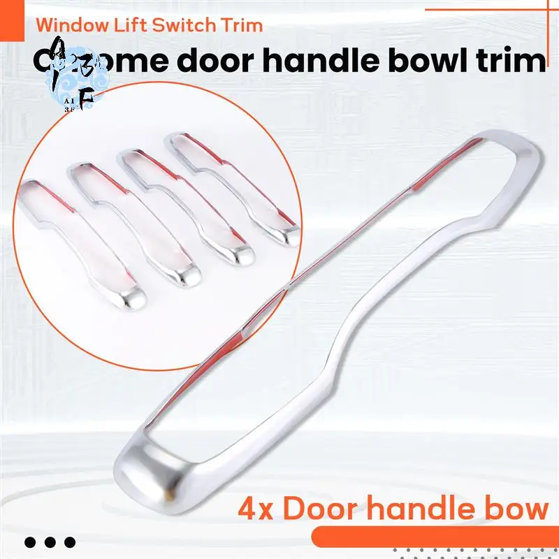 

A13F-4Pcs Car Door Handle Trim Decoration Is Suitable For Volvo XC60 XC90 S90 V90 2018 2019 2020 Chrome Accessories