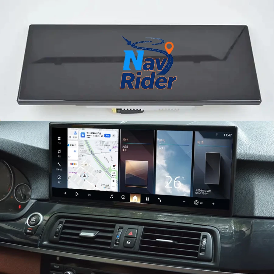 15.8 "راديو السيارة اللاسلكي Carplay مشغل فيديو الوسائط المتعددة أندرويد السيارات رئيس وحدة BT لسيارات BMW 5 سلسلة GT 2011-2017 F10 F11 F18 #1