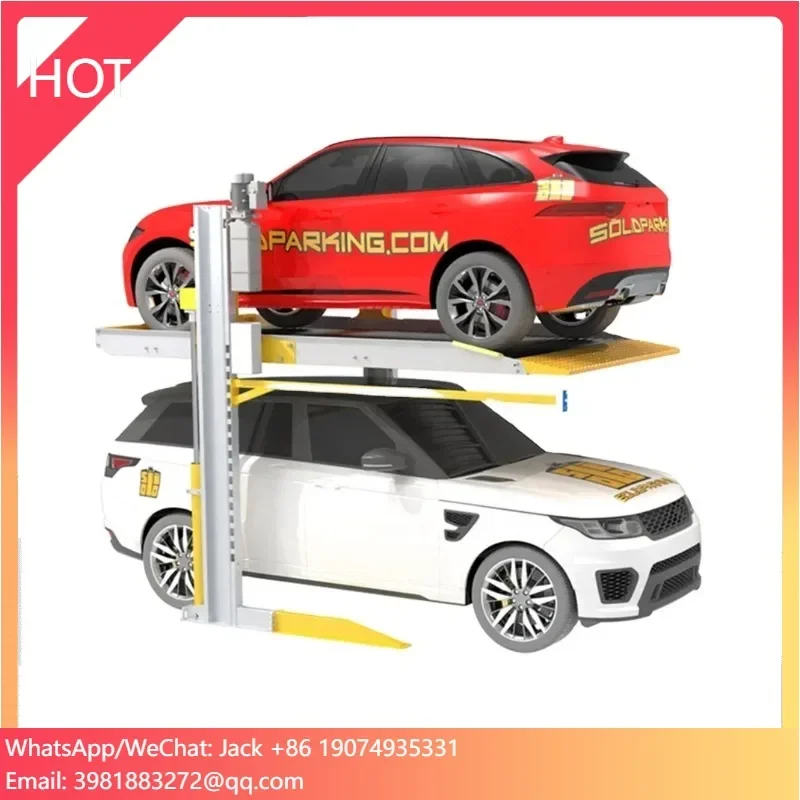 Space-saving 2024 New Car Hoist 2 Post Lift Vehicle Parking Equipment Car Parking Lift for Domestic/home Parking