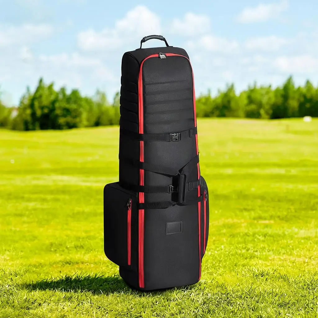 

Сумка для гольфа, мягкий чехол для гольфа для путешествий на открытом воздухе, износостойкий водонепроницаемый полиэстер Оксфорд 1800D, с мягкой подкладкой, размер L