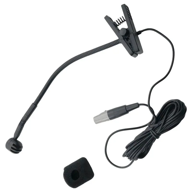 Micrófono Musical AT82 con Conector Mini de 4 Pines para Shure Bodypack, Micrófono Instrumental de Condensador Cardioide Premium - Código de Modelo: WB98H/C