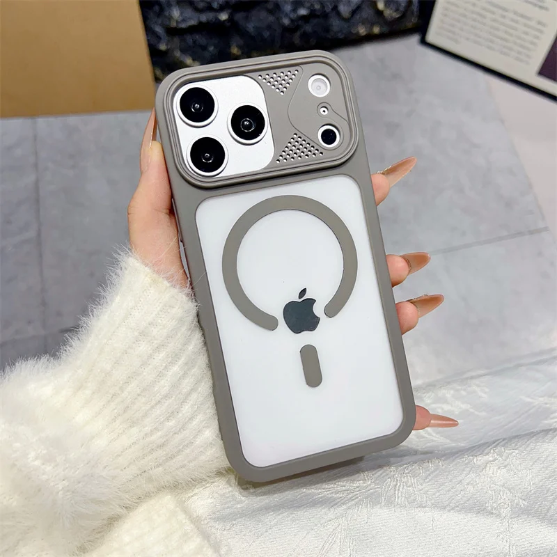 

New For Magsafe Magnetic Clear Case For iPhone 17Air 11 12 13 14 15 16 17 Pro Max Plus Wireless Charging Armor Shockproof Cover